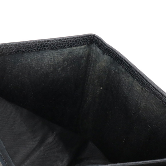CHANEL Black Caviar Leather Logo Wallet - Picture 6 of 9